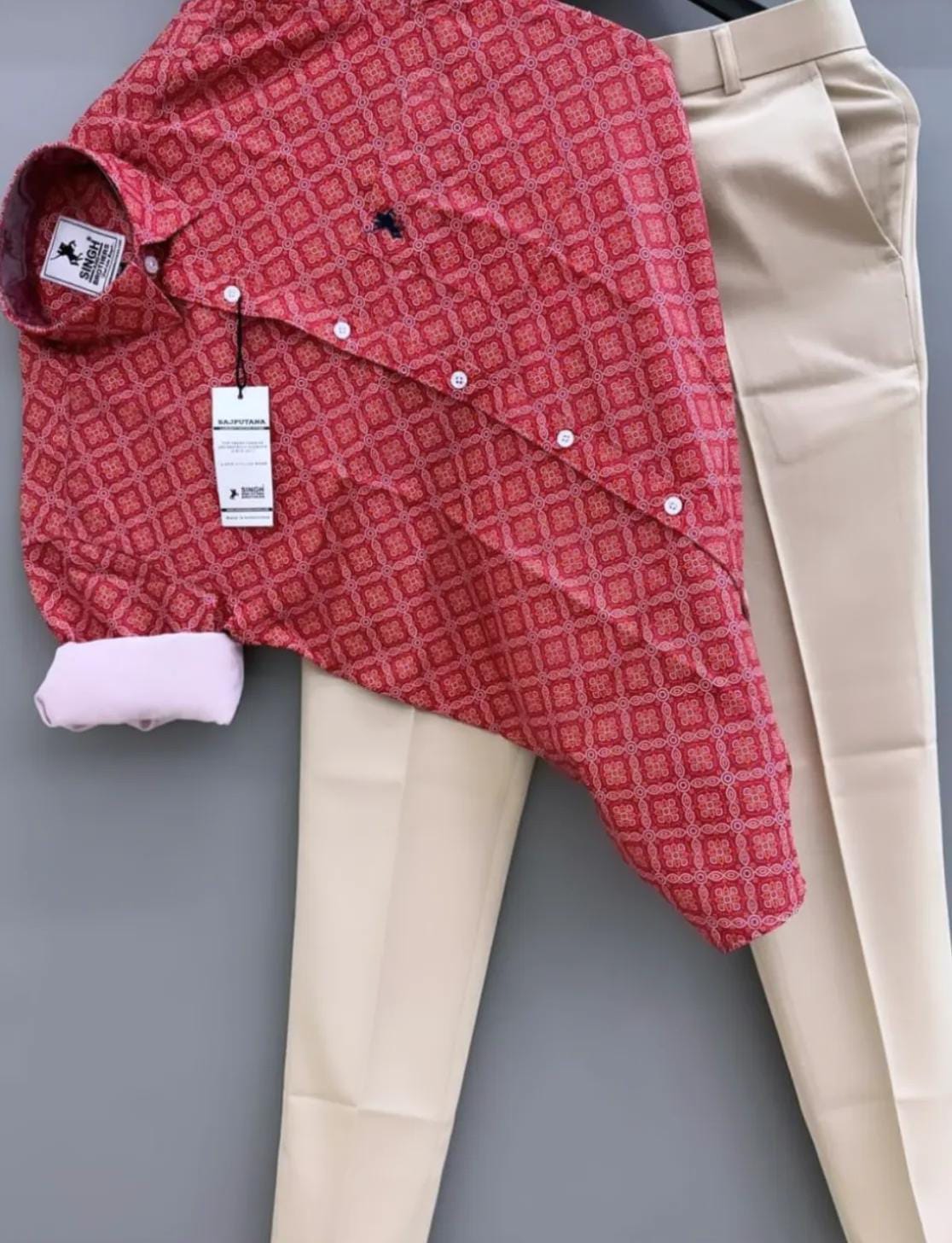 Oxford shirt and pant combo