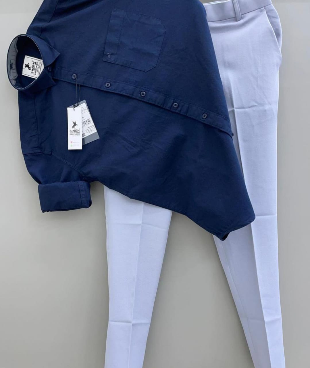 Oxford shirt with trouser combo