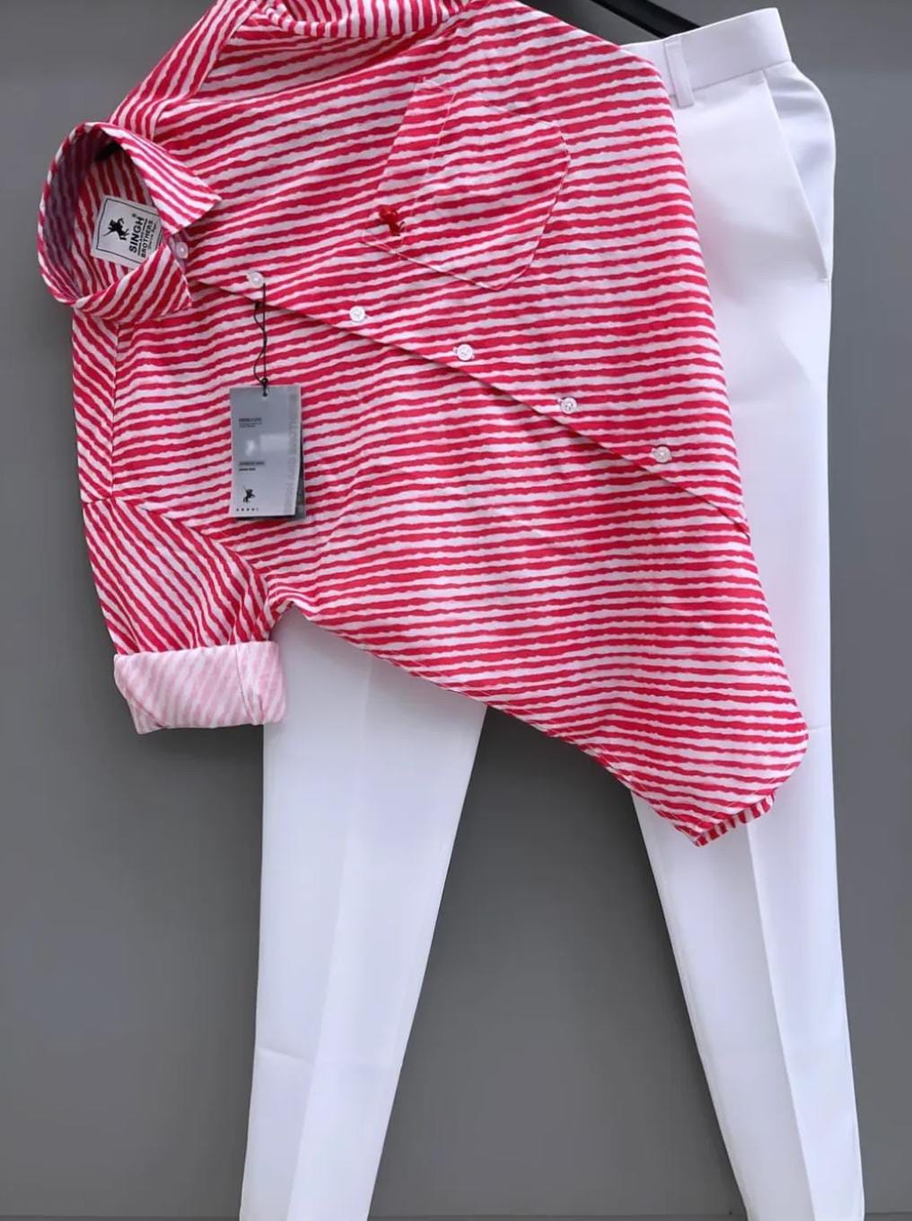 Oxford shirt and pant combo